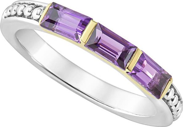 LAGOS Three-Stone Stacking Ring