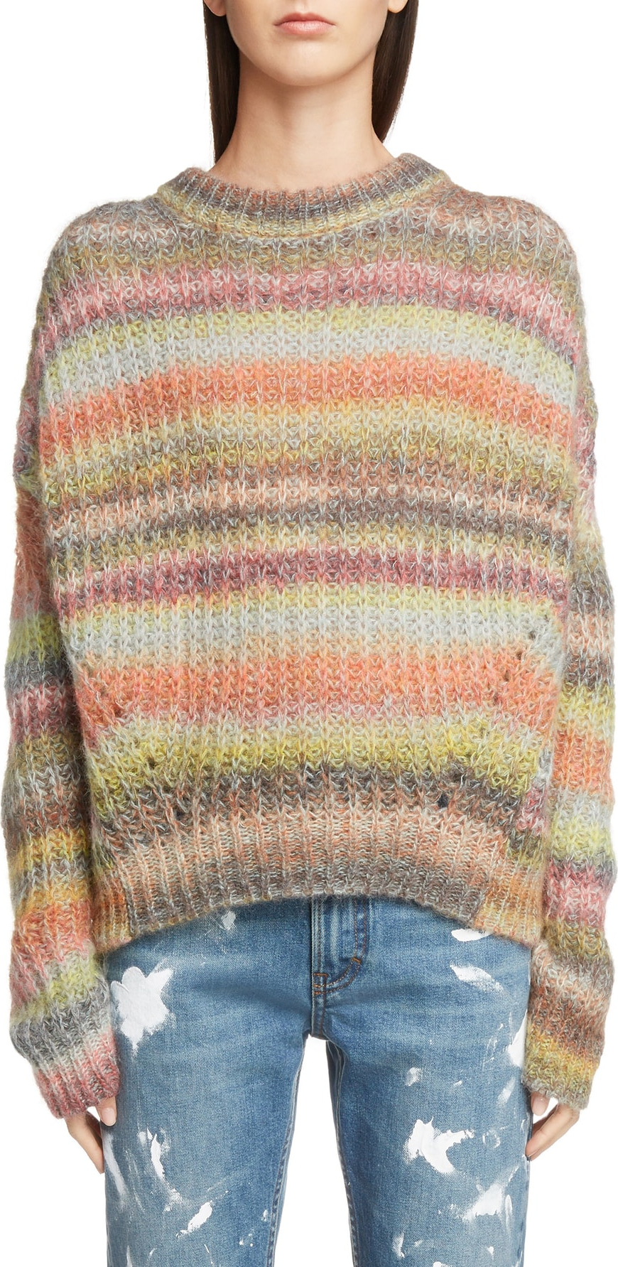 Acne Studios Knit Boxy Stripe Sweater