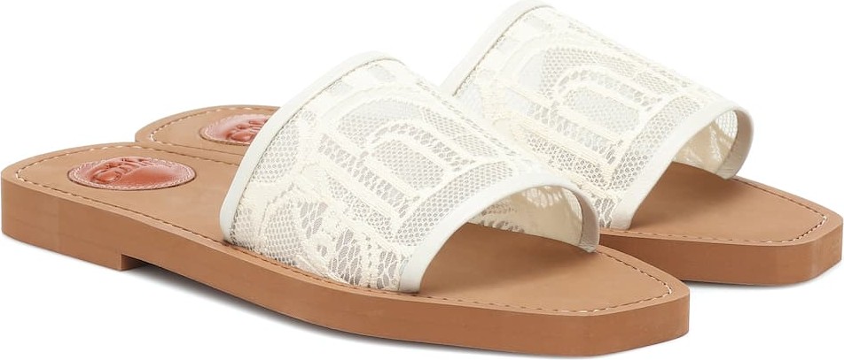 Chloe Woody lace sandals