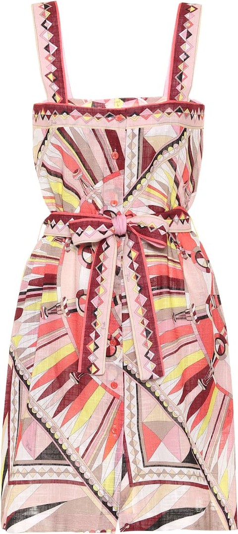 Emilio Pucci Printed cotton minidress