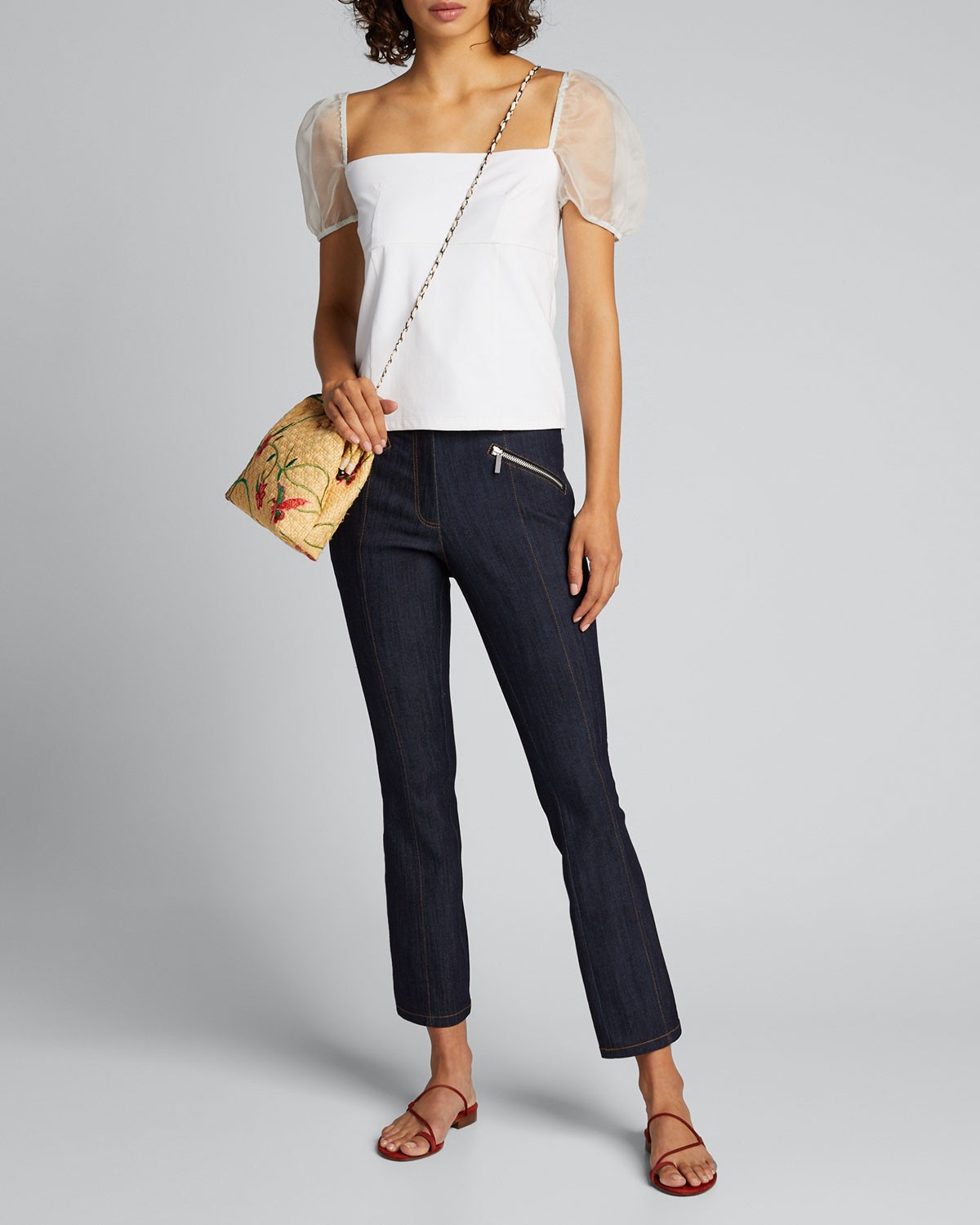 Cinq A Sept Rita Cropped Denim Pants