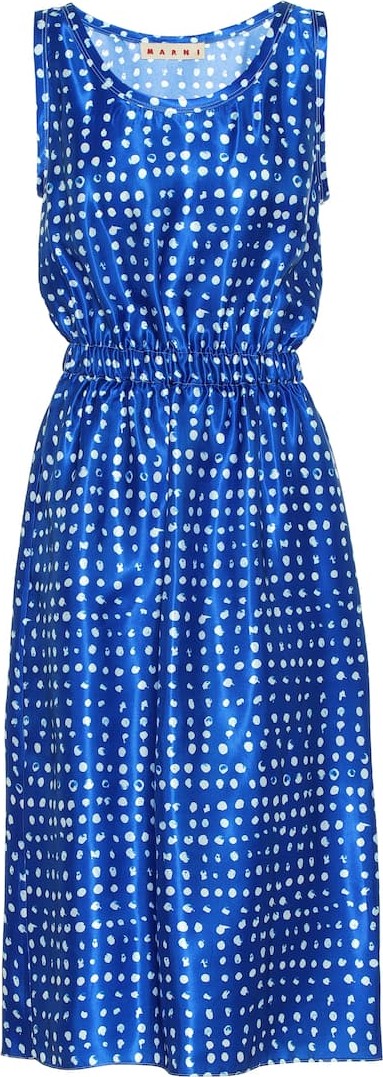 Marni Polka-dot satin dress