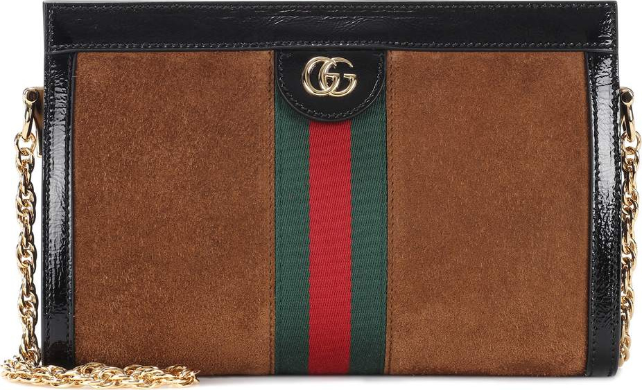 Gucci Ophidia GG Small suede shoulder bag