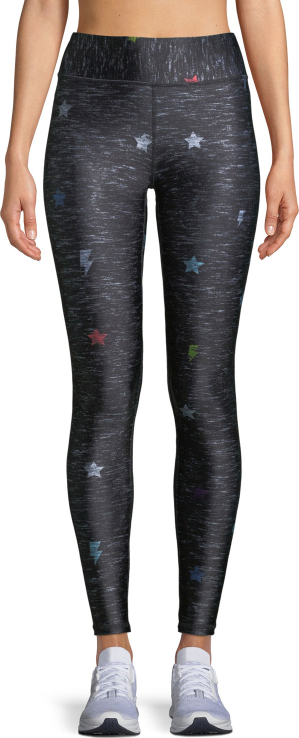 Terez Printed Heathered Tall Band Leggings