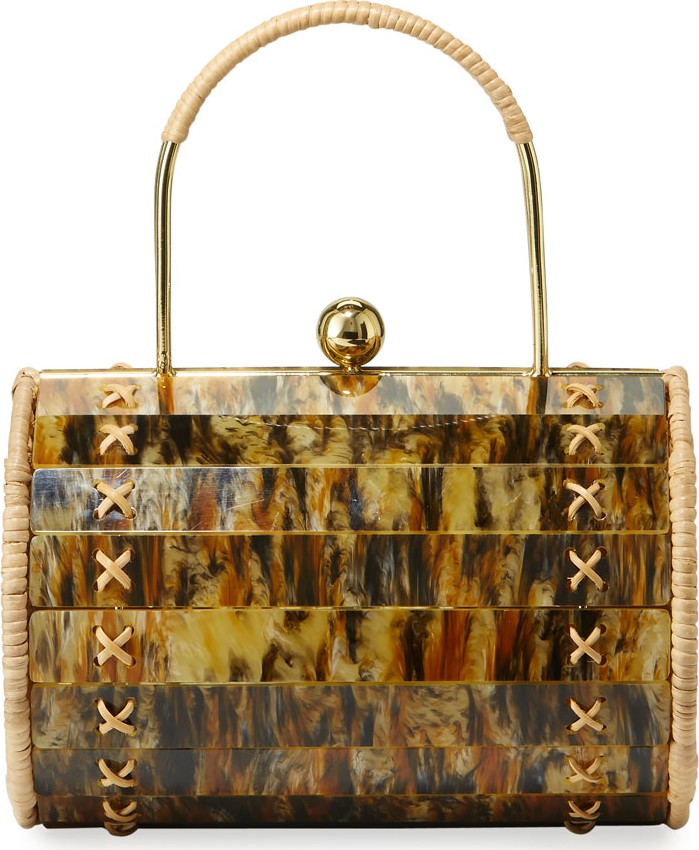 Wai Wai Horn Alix Top Handle Bag