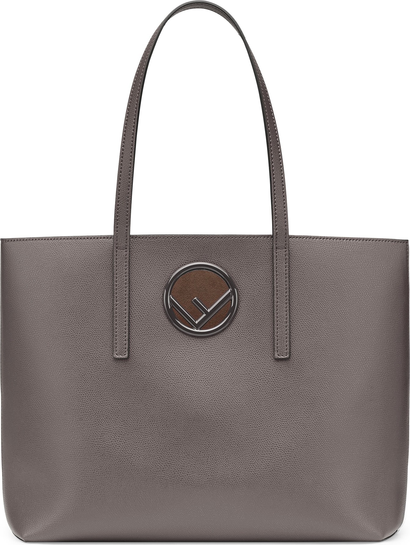 Fendi Logo Leather Shopper