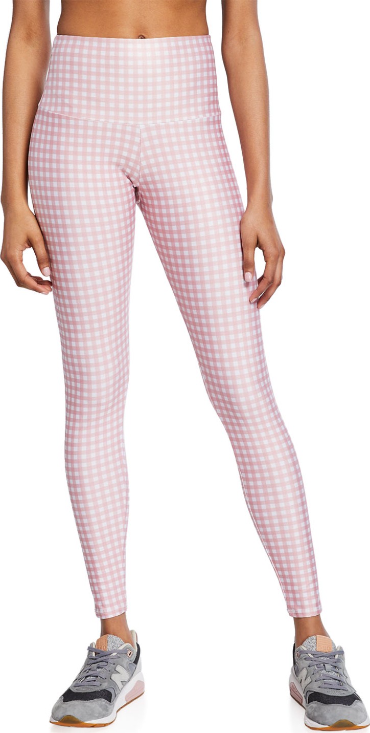 ONZIE Gingham High-Rise Leggings