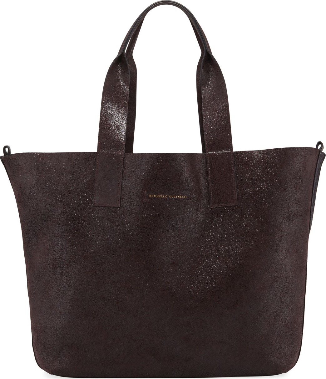Brunello Cucinelli Large Reversible Shopper Tote Bag