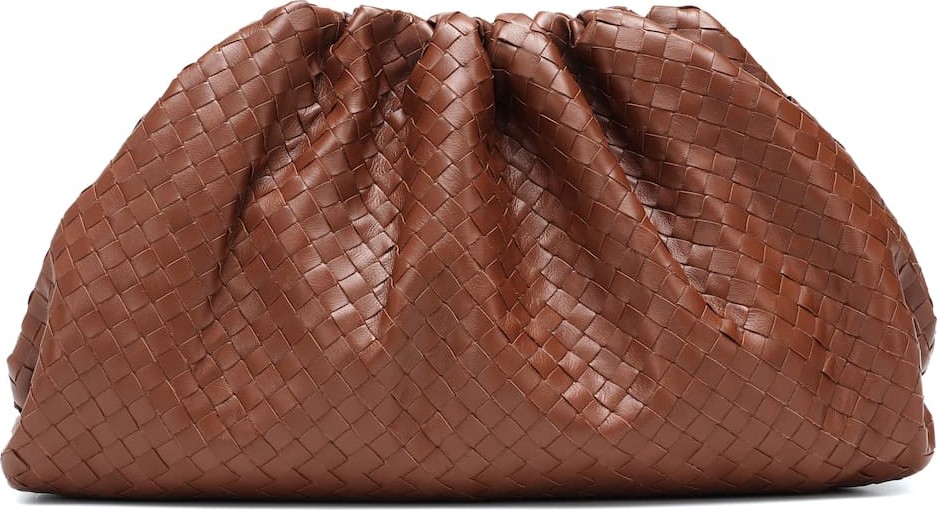 Bottega Veneta The Pouch intrecciato leather clutch