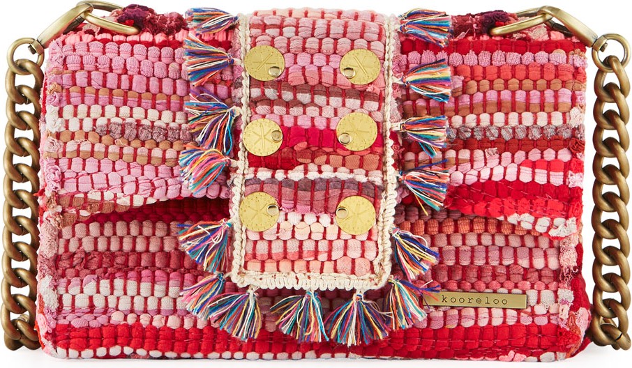 Kooreloo New Yorker Soho Woven Front-Flap Bag