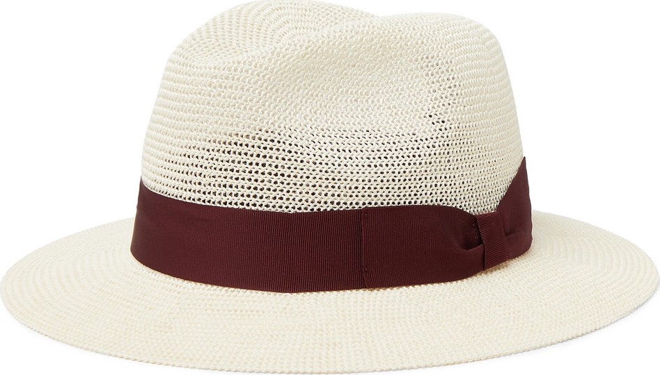 Dolce & Gabbana Grosgrain-Trimmed Fedora