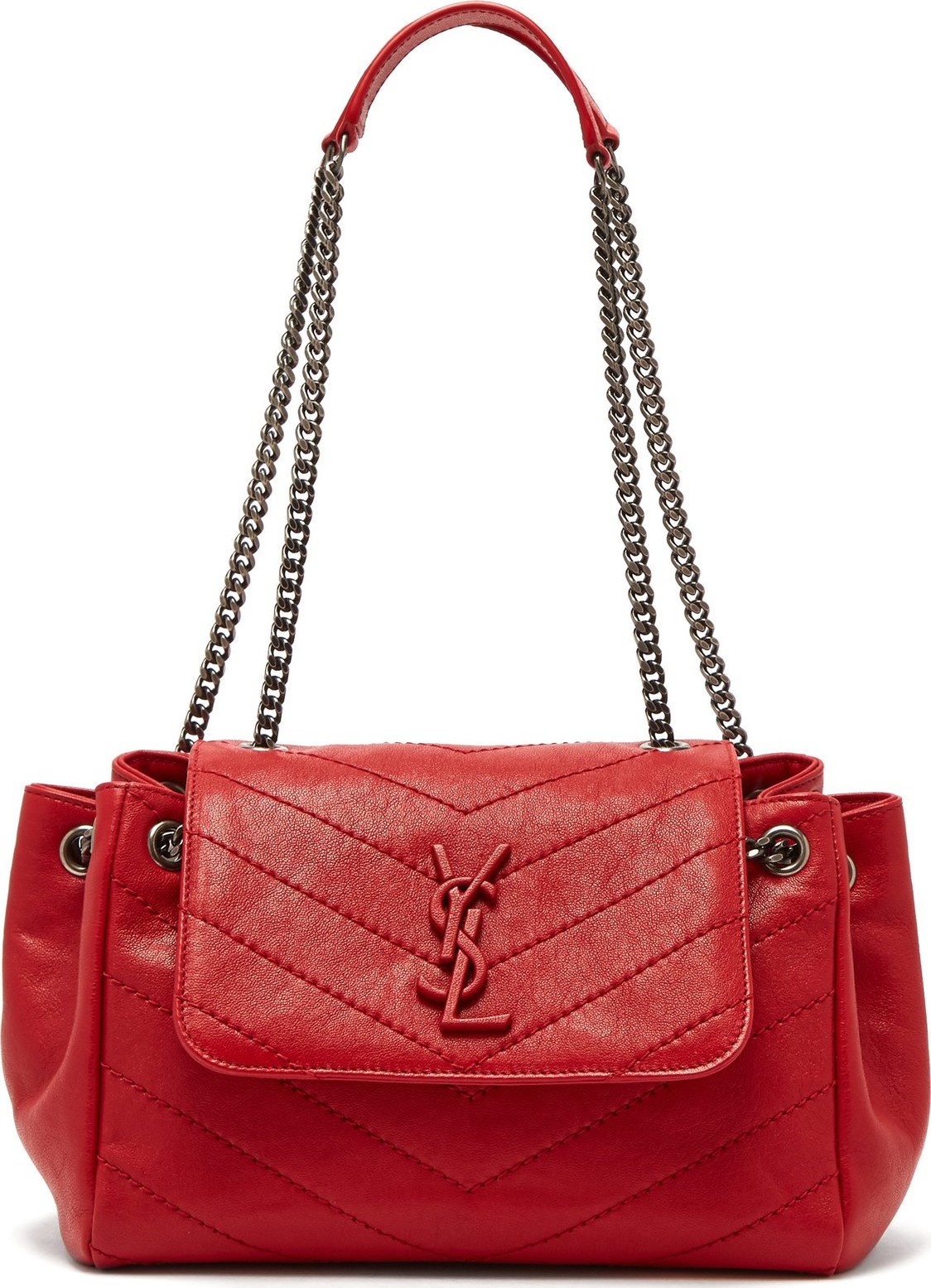 Saint Laurent Nolita monogram chevron-quilted leather bag