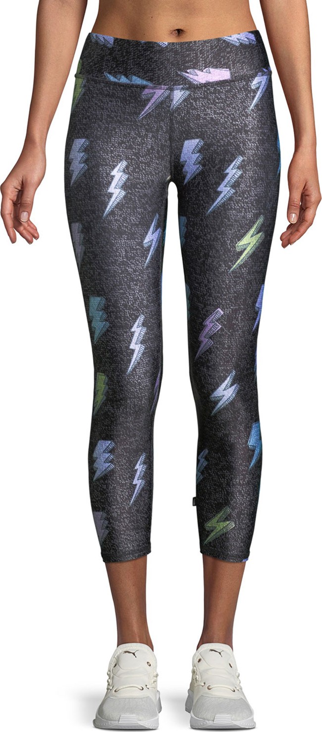 Terez Tall Band Printed Capri Leggings
