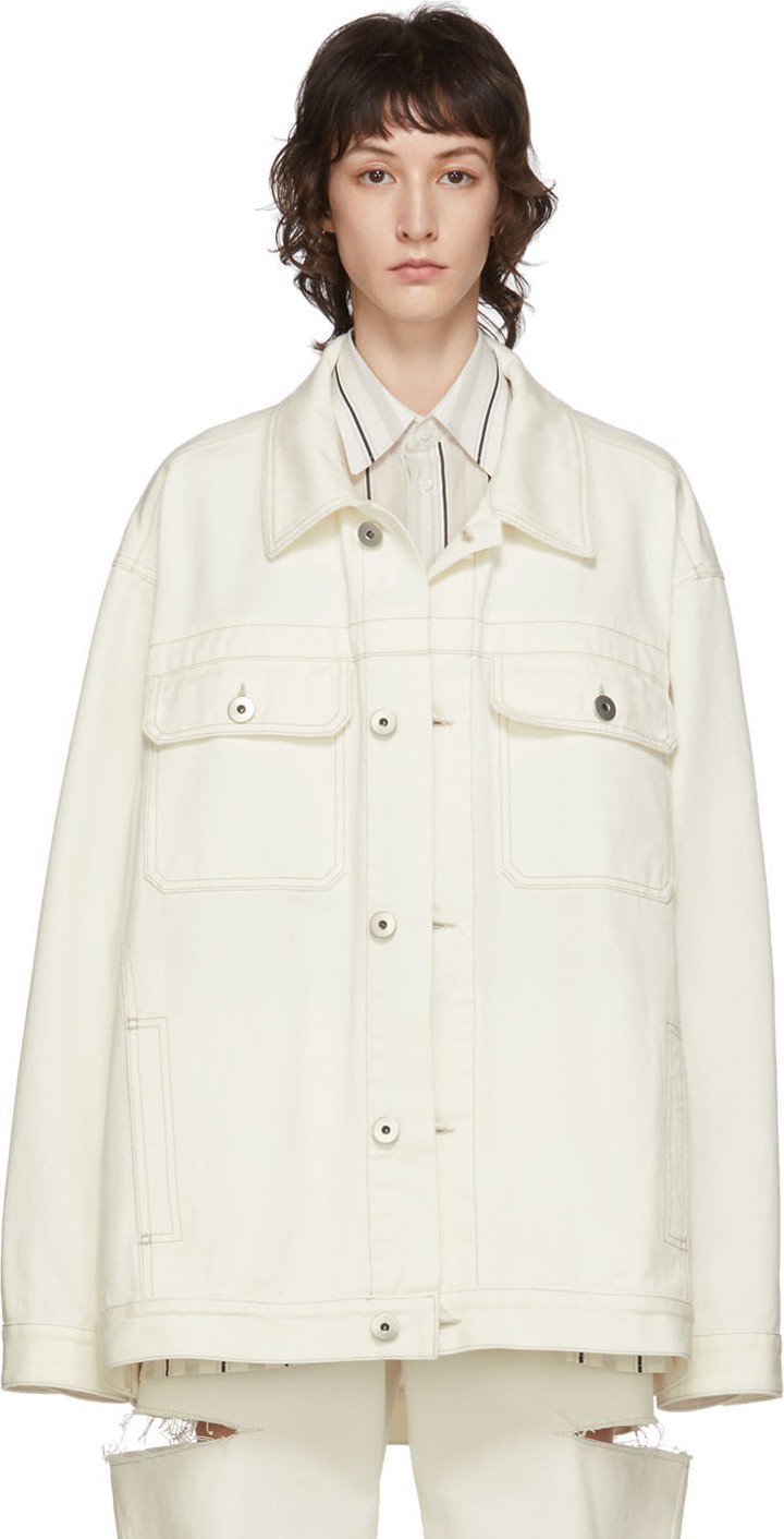 Maison Margiela Off-White Denim Boxy Jacket