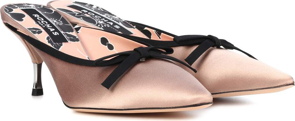 ROCHAS Satin mules