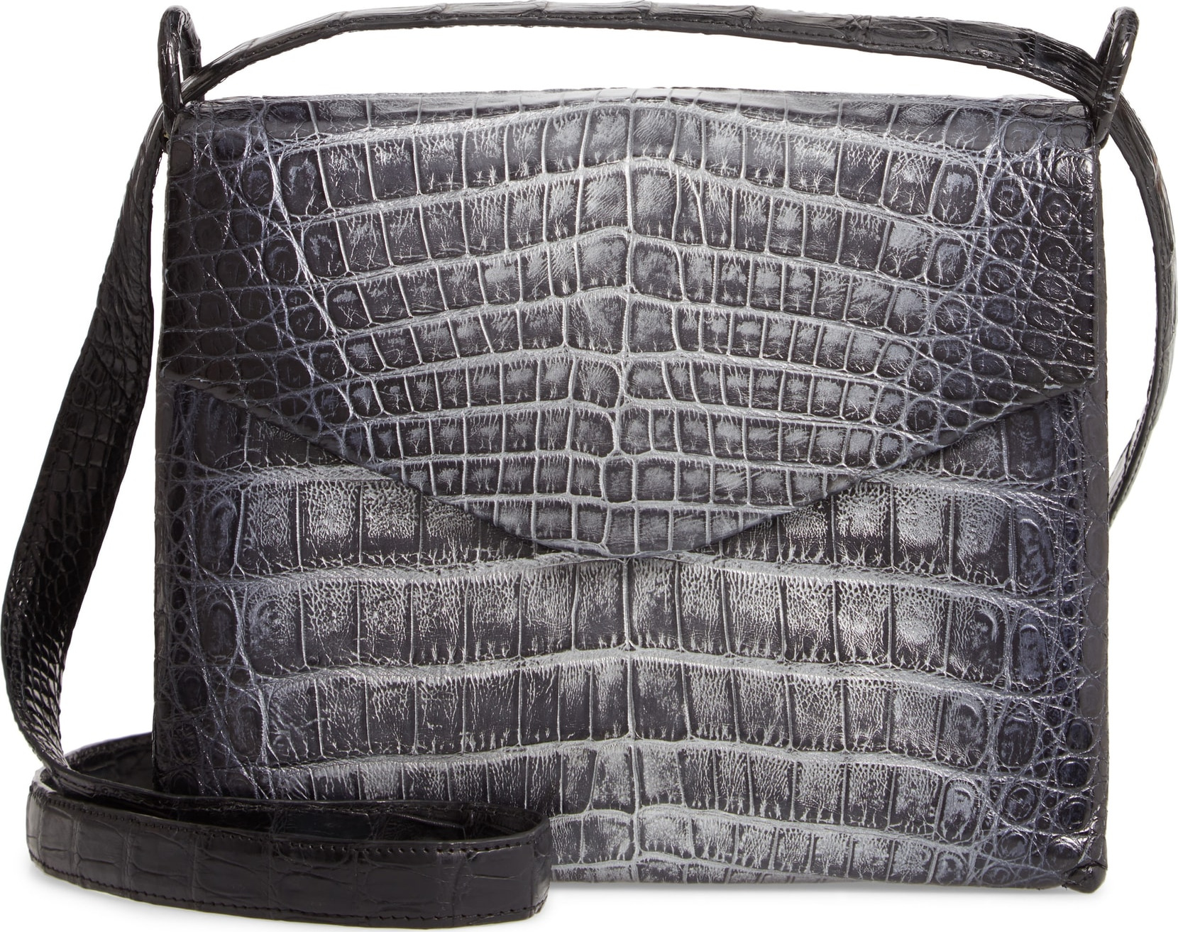 Nancy Gonzalez Genuine Crocodile Crossbody Bag