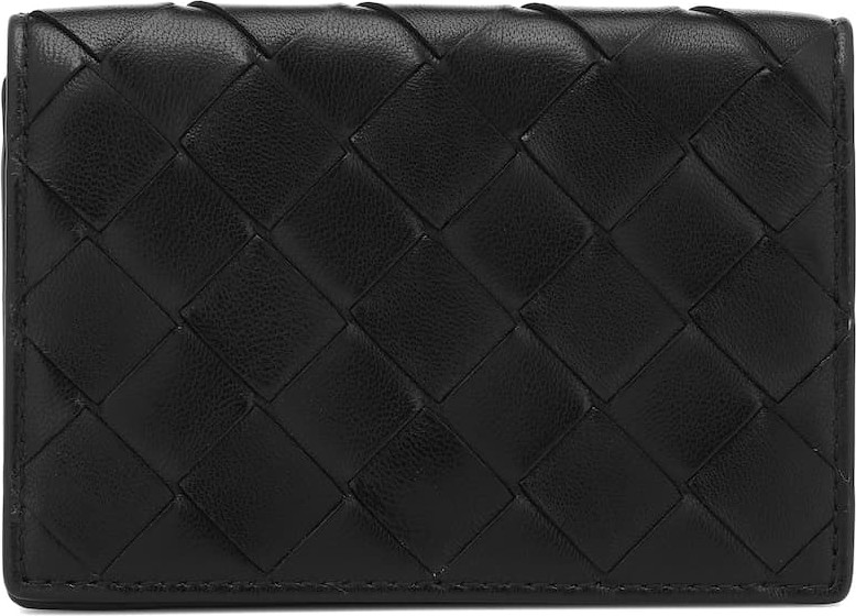 Bottega Veneta Intrecciato leather flap wallet