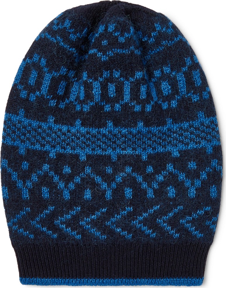 Massimo Alba Cashmere, Mohair and Silk-Blend Jacquard Beanie