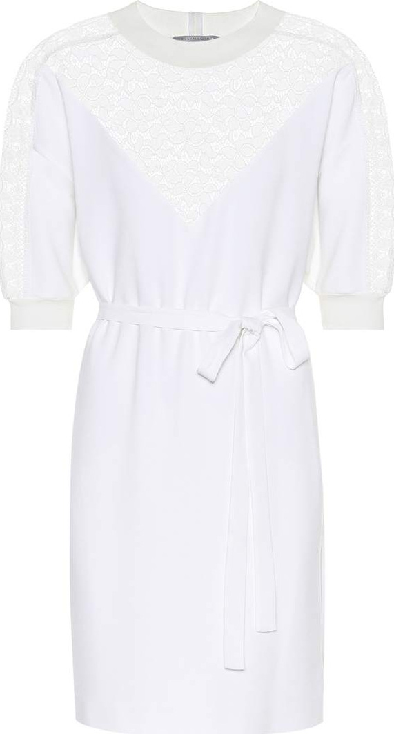 Stella McCartney Lace-paneled crêpe dress
