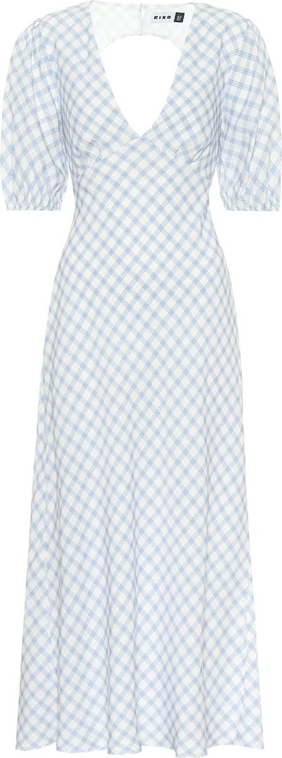 RIXO LONDON Steph checked midi dress