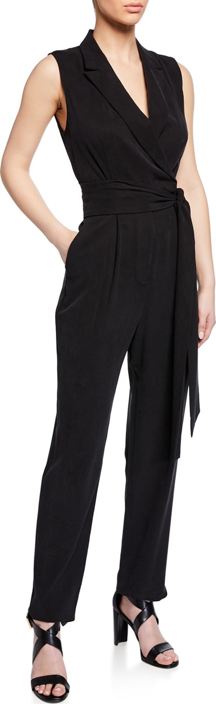 KOBI HALPERIN Erica Sleeveless Straight-Leg Jumpsuit KOBI HALPERIN Erica Sleeveless Straight-Leg Jumpsuit