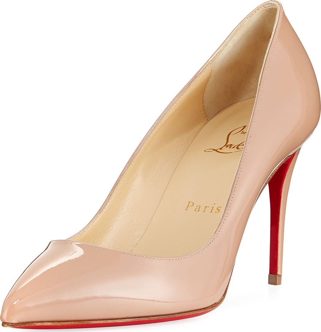 Christian Louboutin Pigalle Follies 85mm Patent Red Sole Pumps