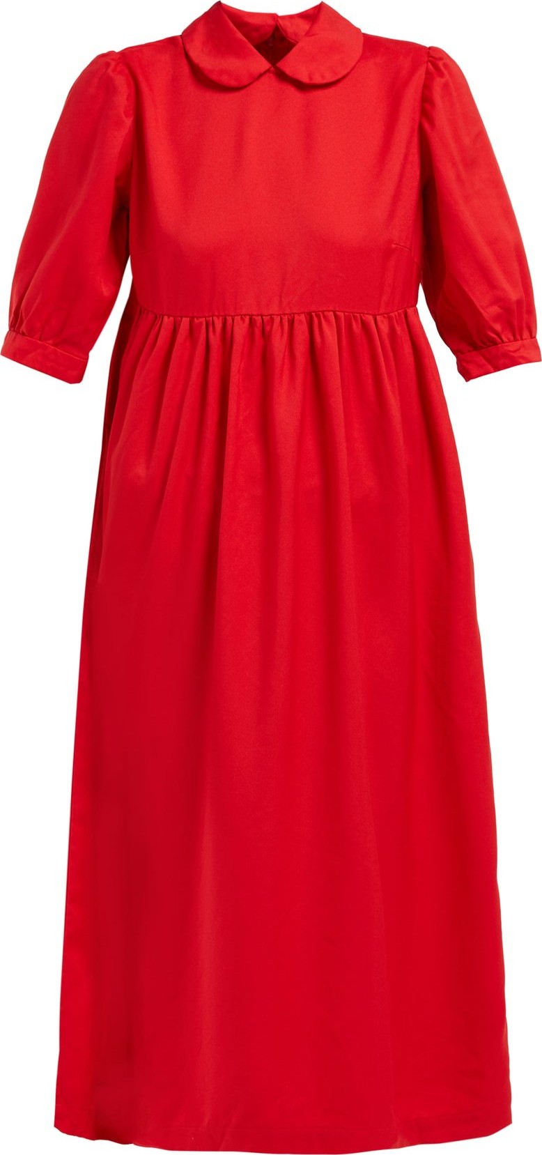 Comme Des Garçons Girl Peter-pan collar twill midi dress