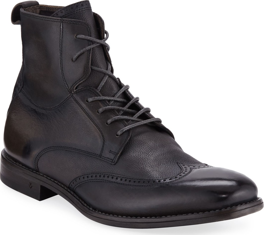 John Varvatos Men's Irving Paneled Wing-tip Boots