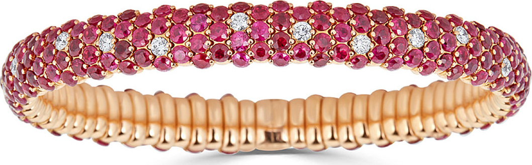 ZYDO 18k Stretch Ruby & Diamond Bracelet