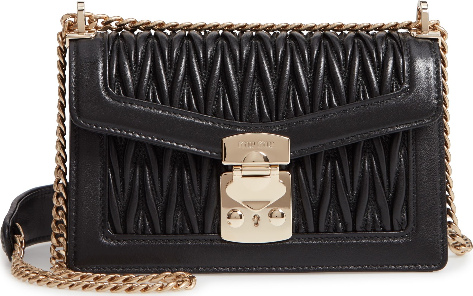 Miu Miu Matelassé Leather Crossbody Bag