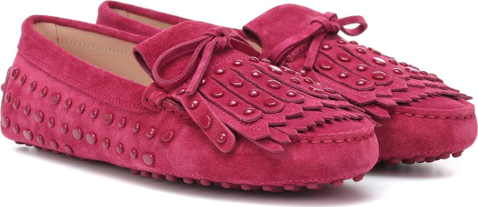 Tod's Gommino suede fringe loafers