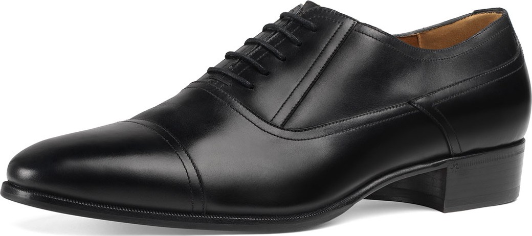 Gucci Men's Leather Lace-Up Shoes