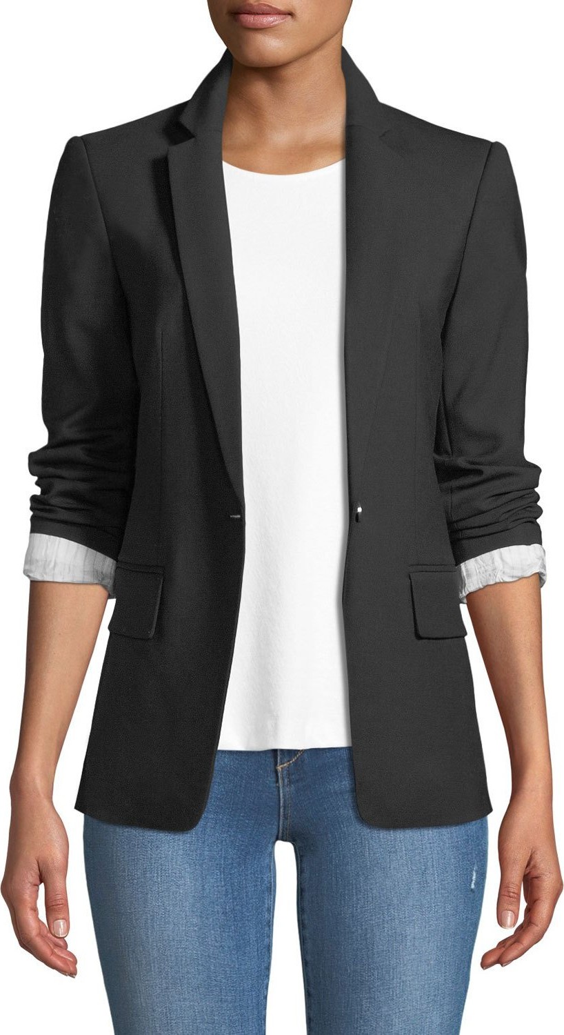 Club Monaco Borrem Single-Button Wool-Blend Blazer