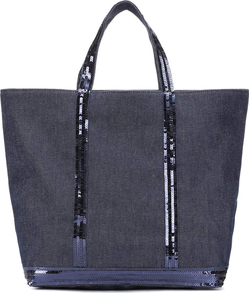 VANESSA BRUNO Cabas Medium denim shopper