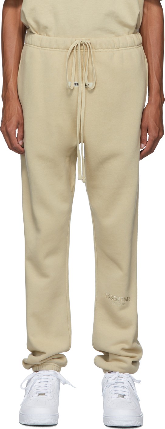 Essentials SSENSE Exclusive Beige Logo Lounge Pants