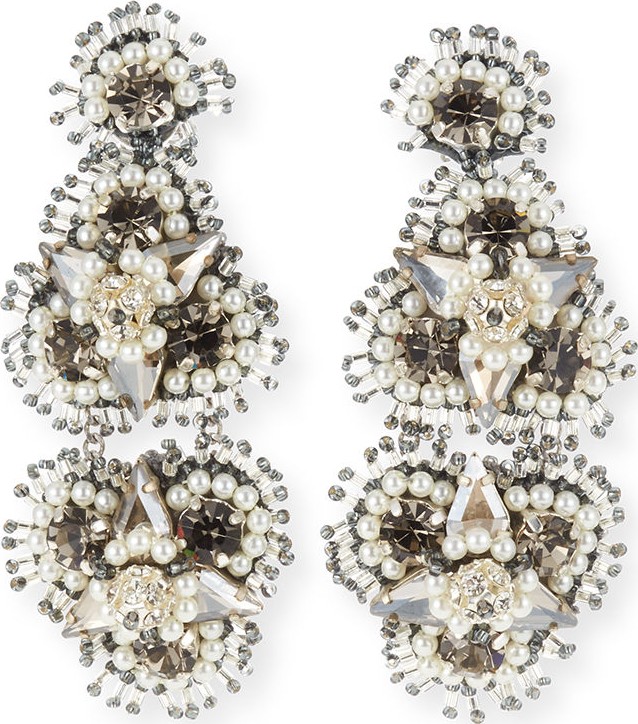 Mignonne Gavigan New York Anastasia Crystal Clip-On Earrings