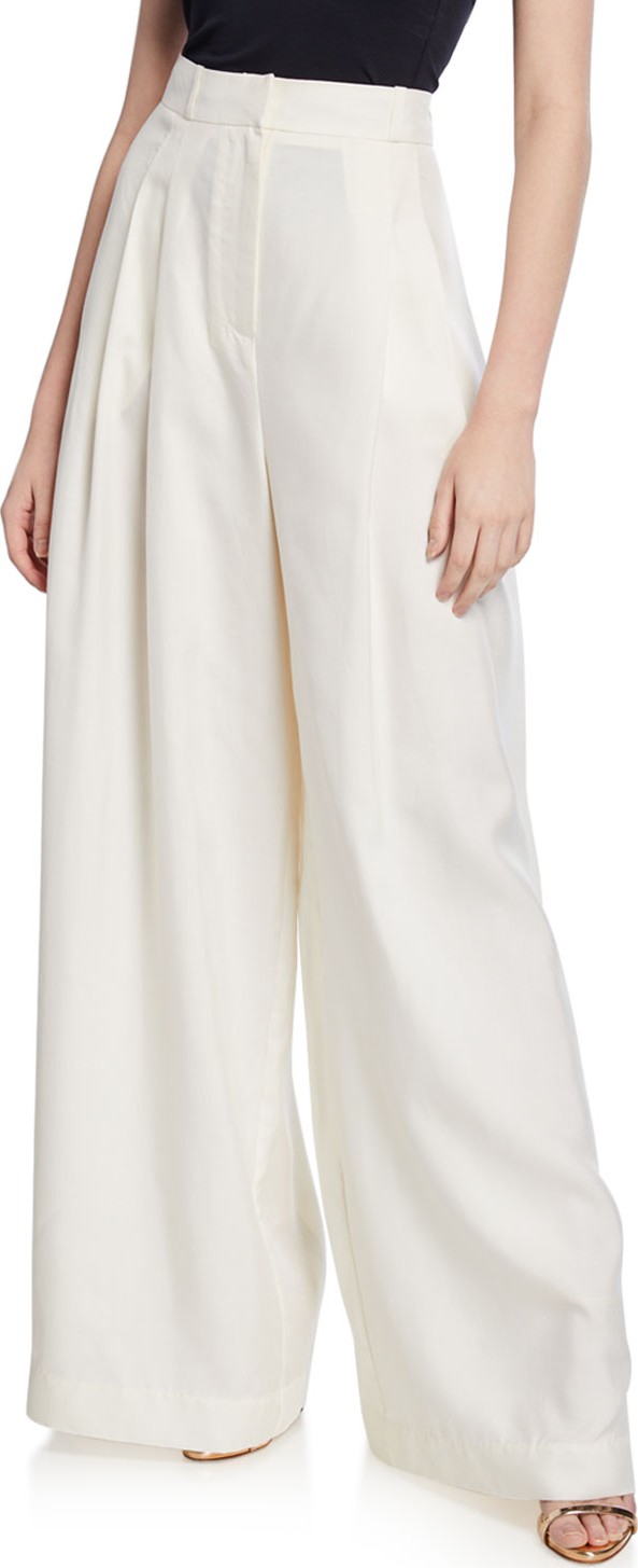 Zimmermann Moncur Wide-Leg Silk Pants