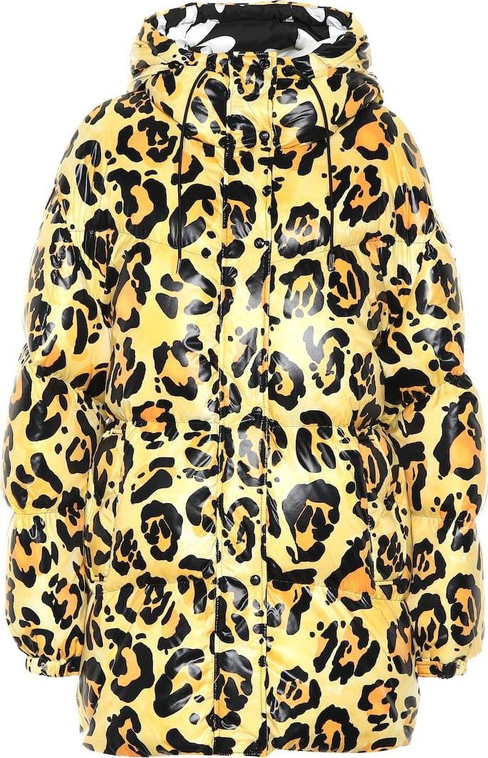 Moncler Genius 0 MONCLER RICHARD QUINN Mary leopard-print puffer jacket