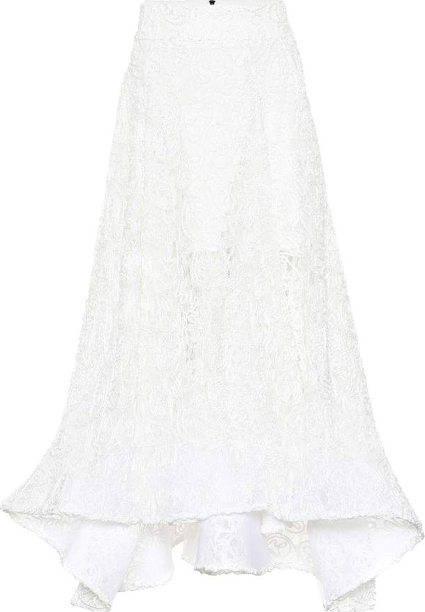Maticevski Flared lace skirt