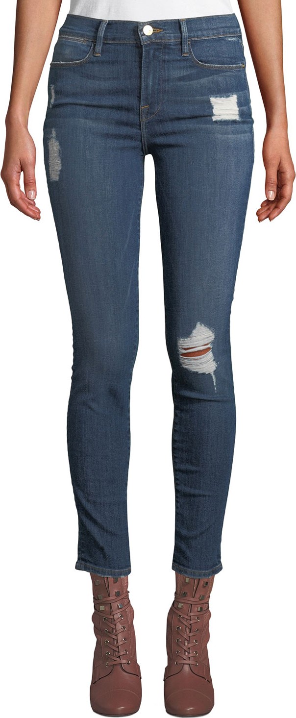 FRAME DENIM Le High Skinny Jeans