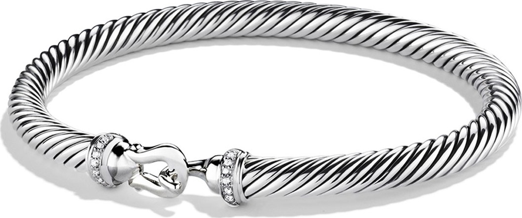 David Yurman Cable Buckle Bracelet with Diamonds