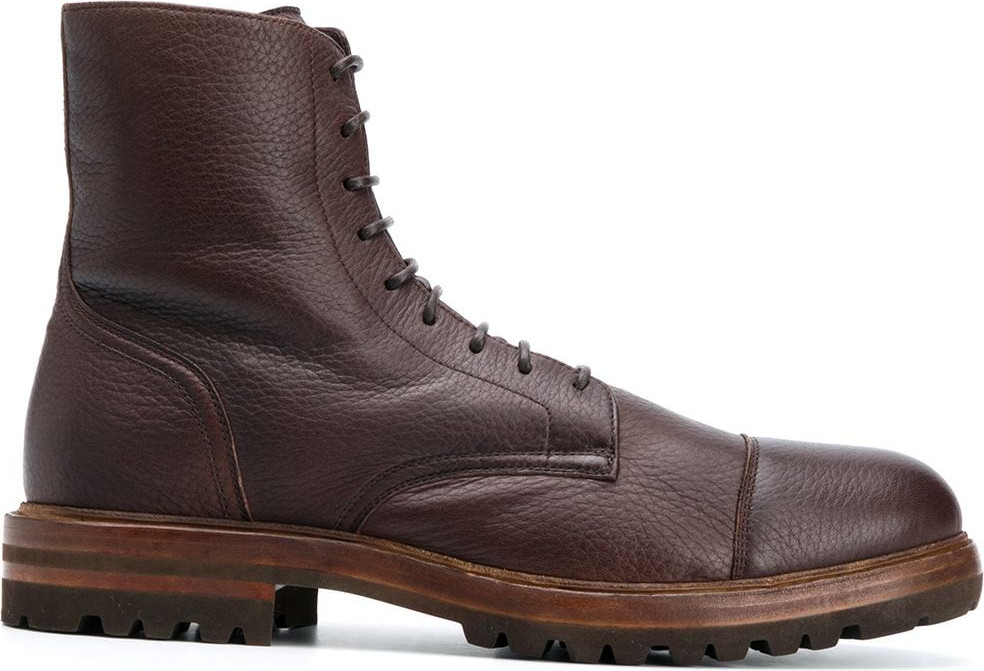 Brunello Cucinelli - Low-heel lace-up ankle boots