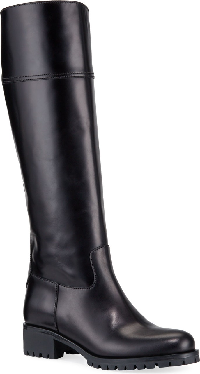Prada Leather Riding 40mm Boots