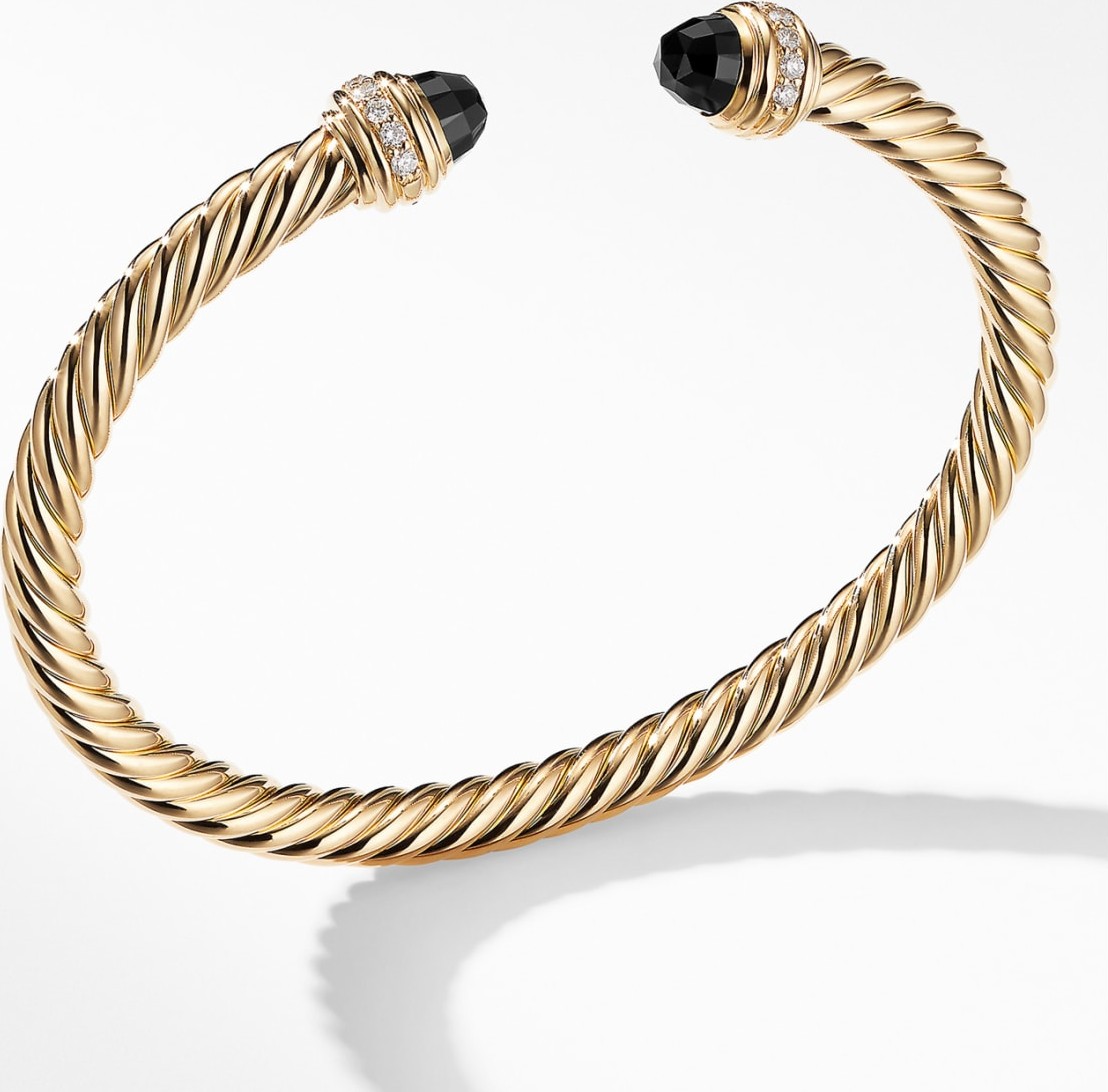 David Yurman Cable Classics Bracelet with Semiprecious Stones & Diamonds, 5mm