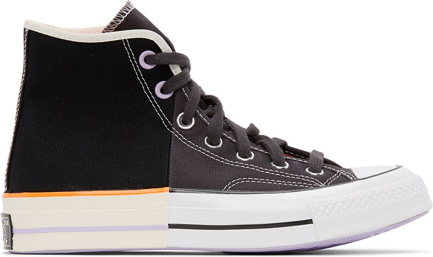 Converse Black & Grey Sun Blocked Chuck 70  Hi Sneakers