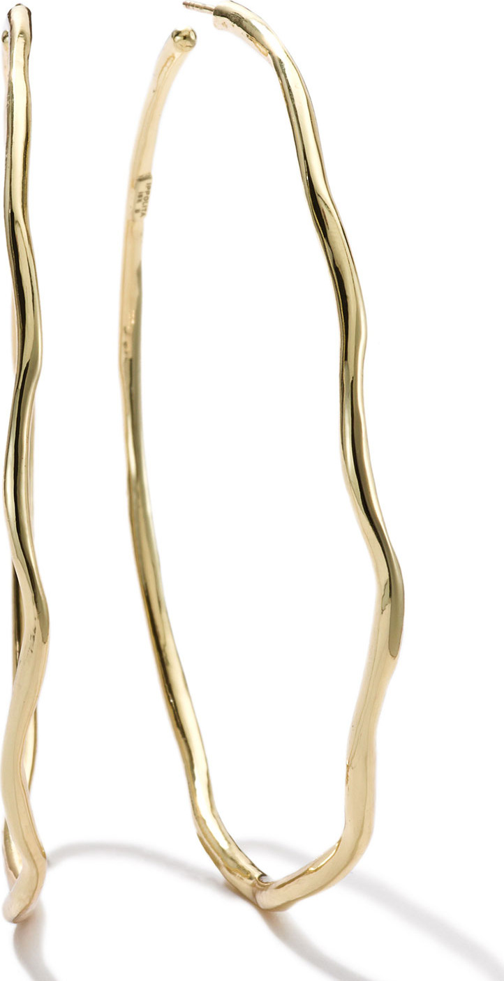 IPPOLITA 18k #6 Glamazon Squiggle Hoop Earrings