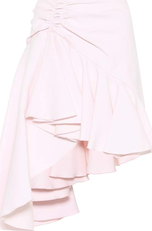 Giambattista Valli Ruffled crêpe miniskirt