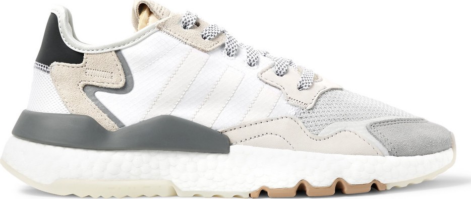 Adidas Originals Nite Jogger Suede and Rubber-Trimmed Mesh and Ripstop Sneakers Adidas Originals Nite Jogger Suede and Rubber-Trimmed Mesh and Ripstop Sneakers