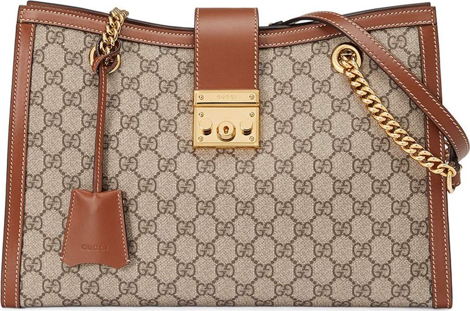 Gucci Padlock GG Supreme Canvas Medium Shoulder Bag