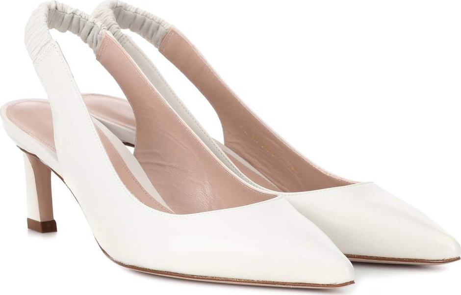 Stuart Weitzman Hayday leather slingback pumps